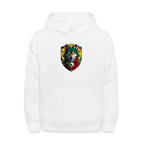 Portugal Iberian Wolf Soccer T Shirt,Football Gift - Kids' Hoodie