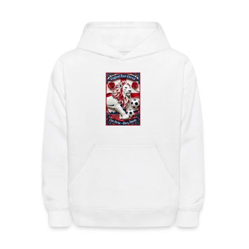 England Lion Soccer T Shirt, Football Pride Gift - Kids' Hoodie