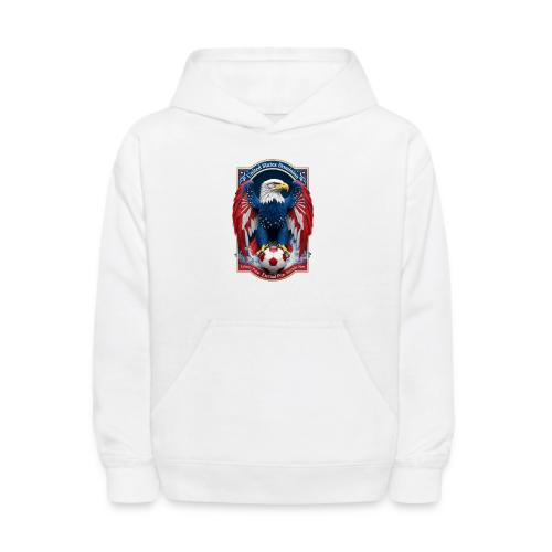 USA Eagle Emblem T Shirt, USA Soccer Pride Gift - Kids' Hoodie
