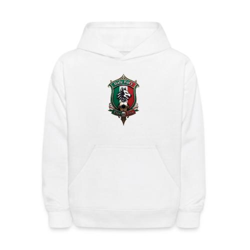 Italy heritage Wolf Fury Tee, Pride Badge Gift - Kids' Hoodie