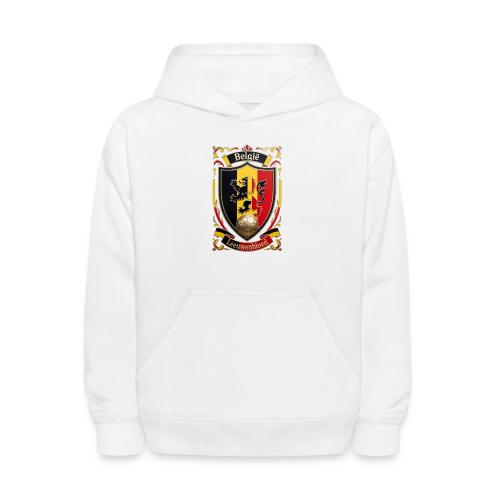 Belgium Lion Crest T-Shirt, Belgian Flag Gift - Kids' Hoodie