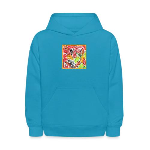 Chic Leaves Artistic Spectrum - Kids' Hoodie