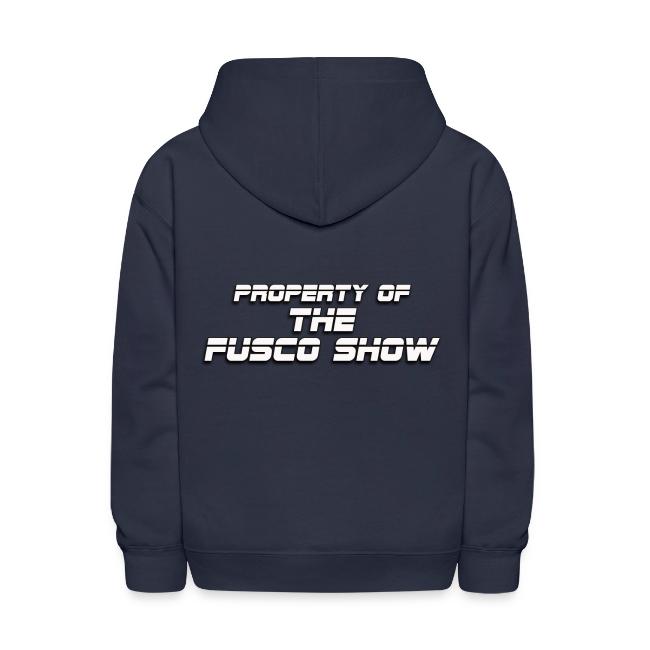 Producer Jay on Dartboard with Fusco Show back