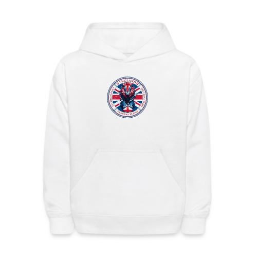 England Lion Emblem T Shirt, Flag Pride Gift - Kids' Hoodie