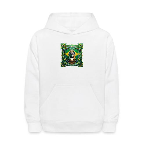 Brazil Jaguar Glory T-Shirt, Flag Pride Badge Gift - Kids' Hoodie