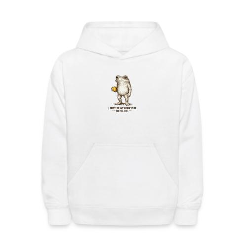 Weird Stuff Frog Coffee Humor - Kids' Hoodie