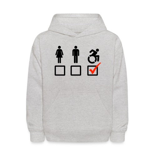 A wheelchair user is also suitable - Kids' Hoodie