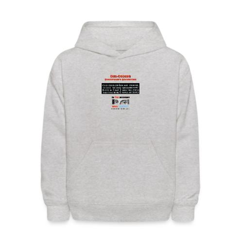 Gravestone Mystery - Front & Black - light fabric - Kids' Hoodie