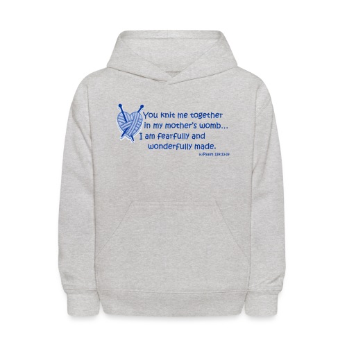Fearfully and Wonderfully made - boys - Kids' Hoodie