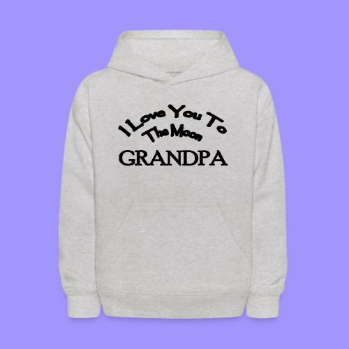 I Love You to The Moon Grandpa | Family Shirt - Kids' Hoodie