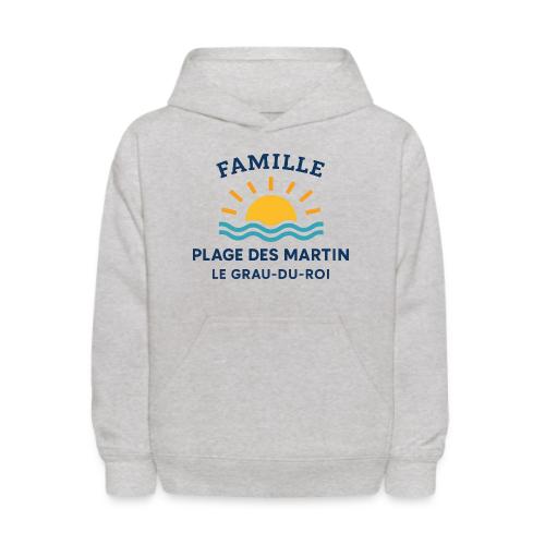 Family Beach Shirt – Plage des Martin Design - Kids' Hoodie