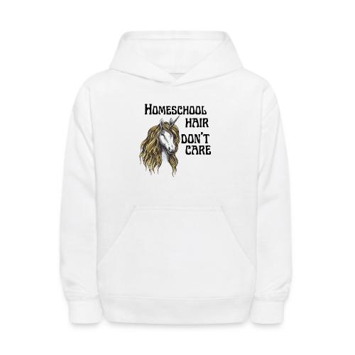 Homeschool Hair Don't Care - Kids' Hoodie