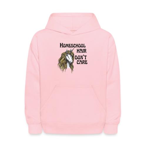 Homeschool Hair Don't Care - Kids' Hoodie