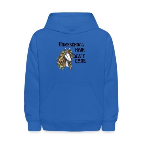 Homeschool Hair Don't Care - Kids' Hoodie