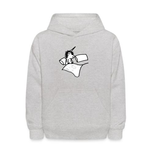 Waking up unicorn - Kids' Hoodie