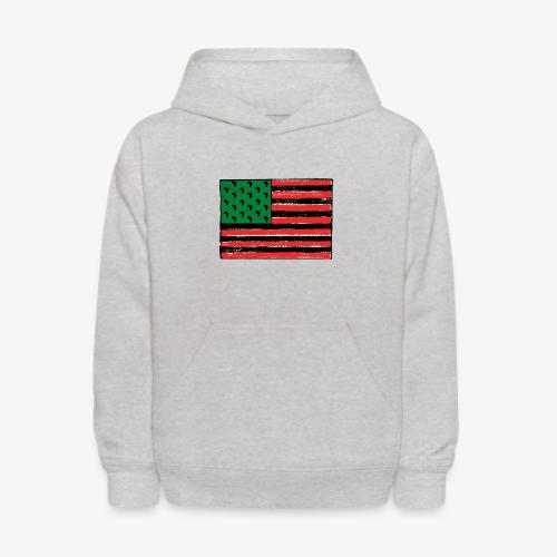 Red Green Black Flag - Kids' Hoodie