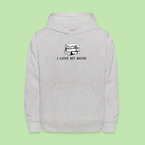 I love my book t-shirt - Kids' Hoodie