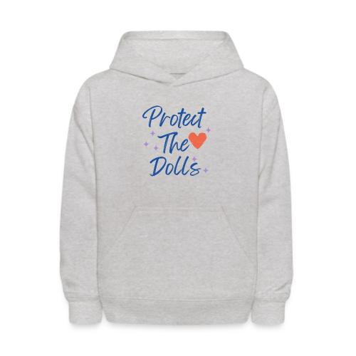Protect The Dolls | Heart & Stars Typography - Kids' Hoodie