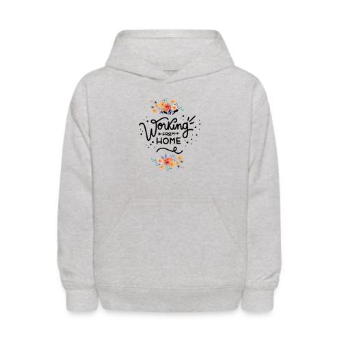working from home - Kids' Hoodie