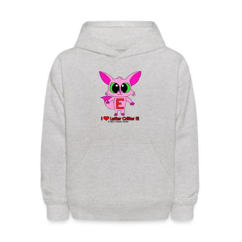 I Heart Letter Critter E - Kids' Hoodie