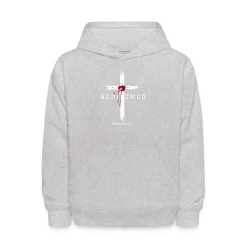 Redeemed by the blood of Jesus - Ephesians 1:7 - Kids' Hoodie