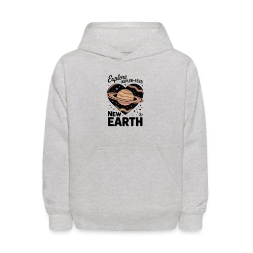 Explore Kepler-452b – New Earth Adventure - Kids' Hoodie