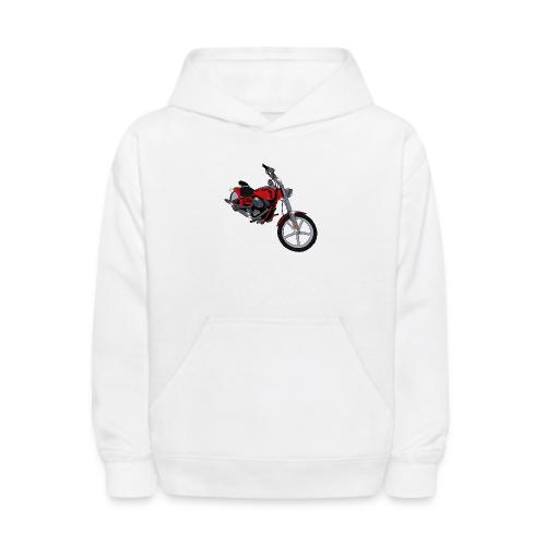 Motorcycle red - Kids' Hoodie