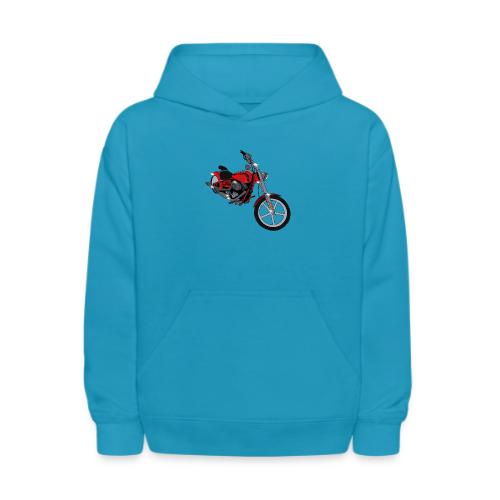 Motorcycle red - Kids' Hoodie