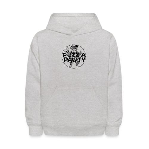 Pizza Pawty Bulldog T-Shirt | Funny Dog Pizza Tee - Kids' Hoodie