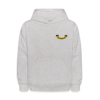 Harry Potter Hufflepuff Banner Embroidery Design - Kids' Hoodie - heather gray - Front