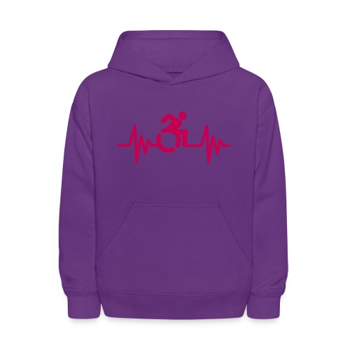 Wheelchair user with a heartbeat * - Kids' Hoodie