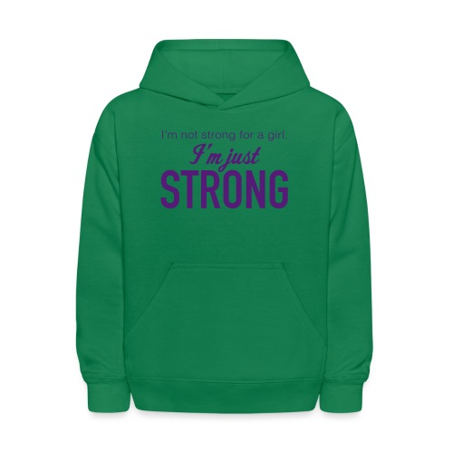 Strong for a Girl - Kids' Hoodie