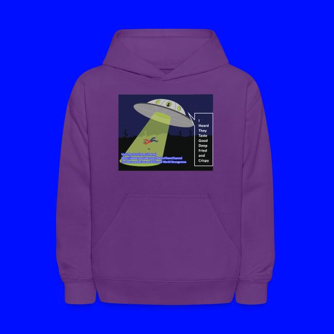 Tshirt alien abduction Joke with Crew Back Logo