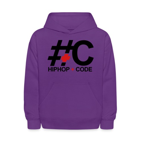 hiphopandcode-logo-2color - Kids' Hoodie