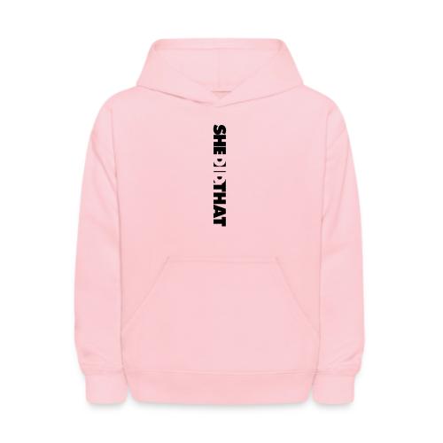 She Did That Large Design - Kids' Hoodie