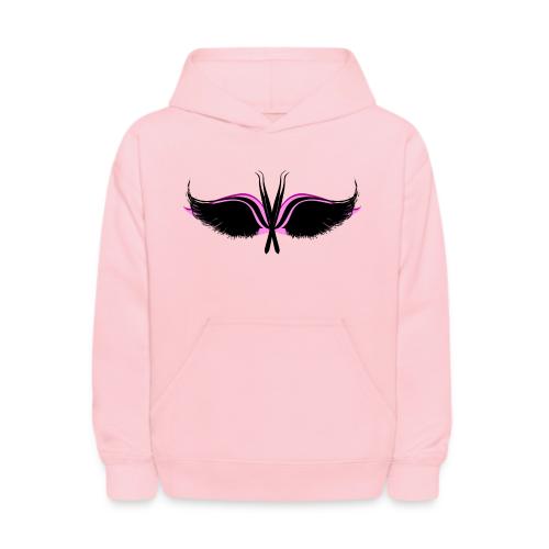 Lash Tweezer Wings black - Kids' Hoodie