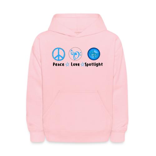 Peace Love Spotlight - Kids' Hoodie
