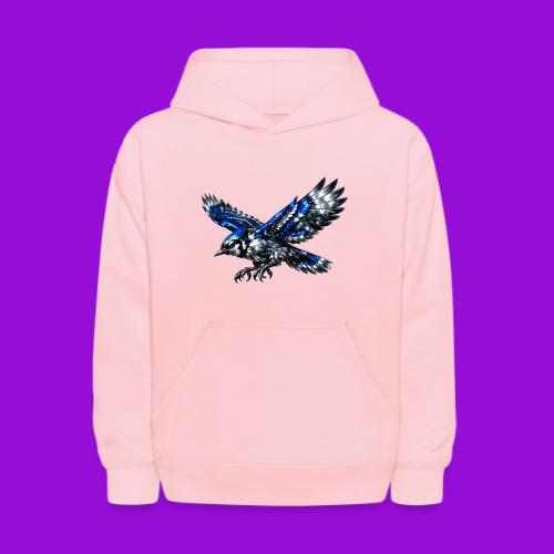 Silver Blue Jay Dive - Kids' Hoodie