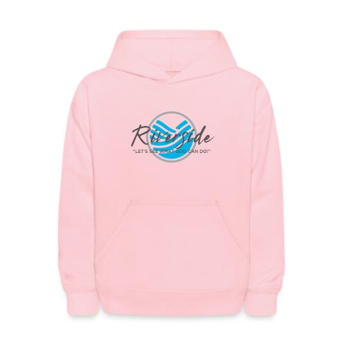 Riverside Logo/Slogan, gray - Kids' Hoodie