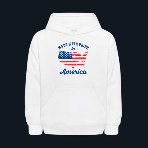 Made with pride in America - Kids' Hoodie
