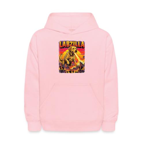 Labzilla Giant Yellow Labrador Monster Tee - Kids' Hoodie