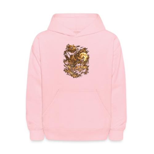 Pit Bull Howling Moon Fantasy Forest Tee - Kids' Hoodie