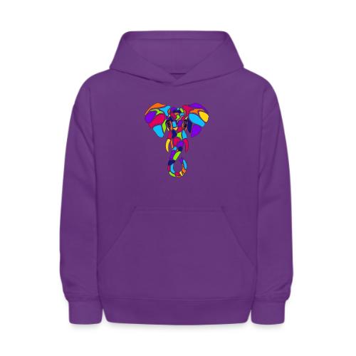 Art Deco elephant - Kids' Hoodie