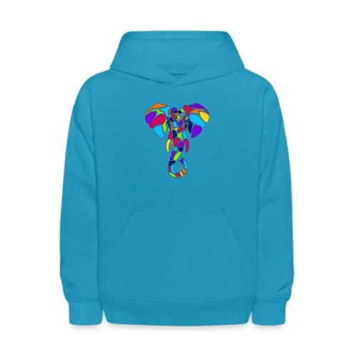 Art Deco elephant - Kids' Hoodie