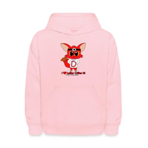 I Heart Letter Critter D - Kids' Hoodie