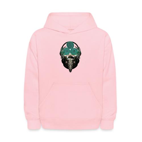 The Antlered Crown (Color Text) - Kids' Hoodie