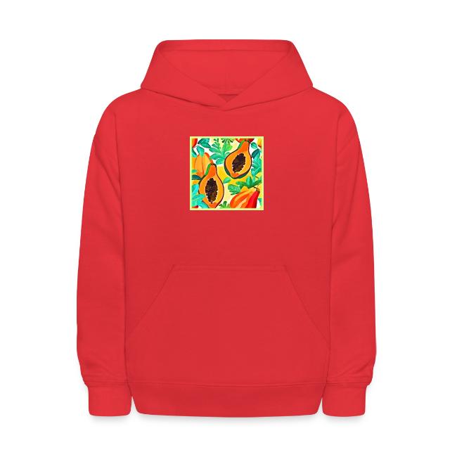 Tropical Papaya Pop Art