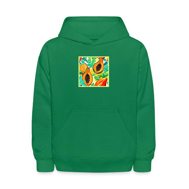 Tropical Papaya Pop Art
