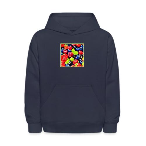 Colorful Berry Medley Design - Kids' Hoodie