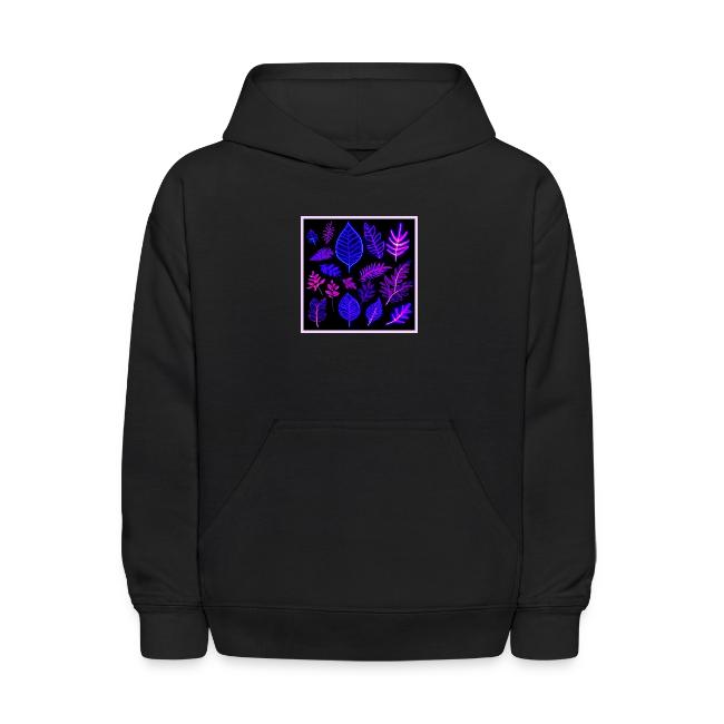 Neon Leaves in Pink and Purple Hues